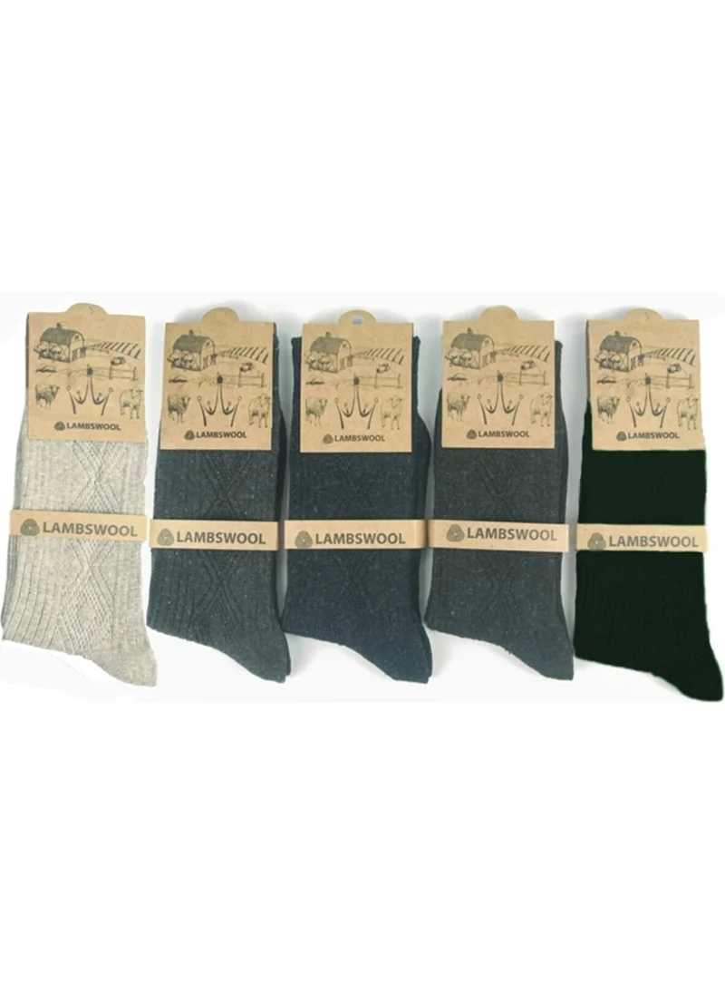 Mt Socks Winter Wool Men's Socks 6 Pack Lambswool