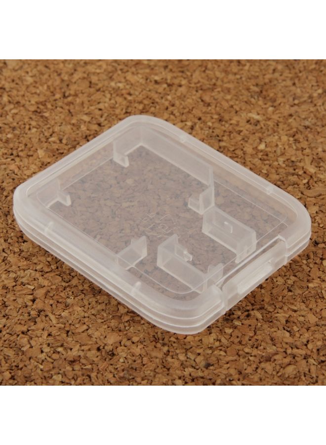 BURAQ 100Pcs Transparent Plastic Storage Card Box for SD Card + Micro SD Card(TF Card)(Transparent)  - Image 3