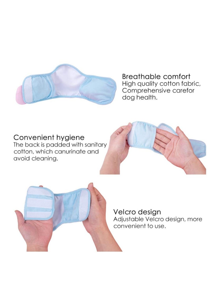 Generic - Reusable Male Dog Diapers, Cute Soft Belly Bands for Small & Medium Dogs, Comfortable Dog Wraps for Potty Training (3 Pack) - Image 1