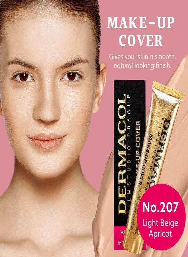 Dermacol DC Dermacol Professional Full Coverage Waterproof Foundation SPF 30, Matte Finish for Oily & Acne-Prone Skin, Long Wear Makeup, 30g - Shade 213 - Image 2