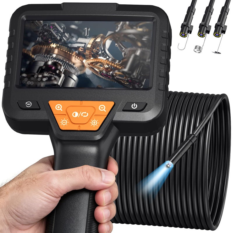 15M Industrial Endoscope IP67 Waterproof 1080P HD with 4.3-inch IPS Screen - Image 1