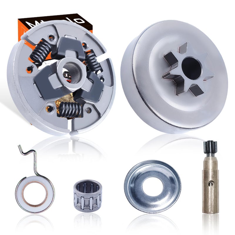 Mtanlo Clutch Drum Washer Kit 325 For Stihl 025 023 021 MS250 MS230 MS210 Chainsaw Parts Clutch Drum Clutch Assembly Needle Bearing Washer Oil Pump Worm Gear - Image 2
