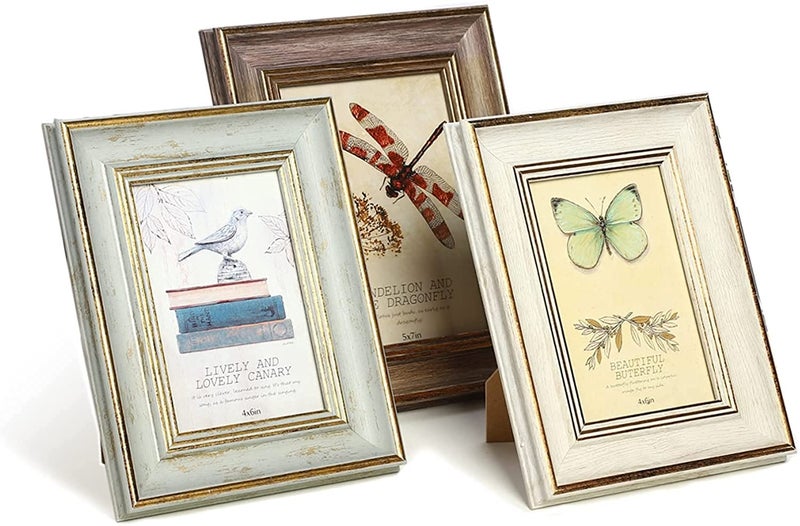 Xuanluo 3 Pack 8x10 Inch Farmhouse Farmhouse Frame Frame Mets Farmhouse Plastic Frame with Plexiglass for Wall Mount أو عرض الطاولة (8x10 Multicolour) - Image 1