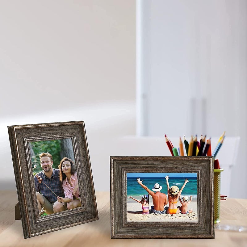 Xuanluo 3 Pack 8x10 Inch Farmhouse Farmhouse Frame Frame Mets Farmhouse Plastic Frame with Plexiglass for Wall Mount أو عرض الطاولة (8x10 Multicolour) - Image 2