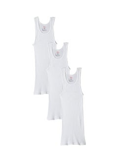 Hanes Hanes White A Tanks 3 Pack L White  - Image 1