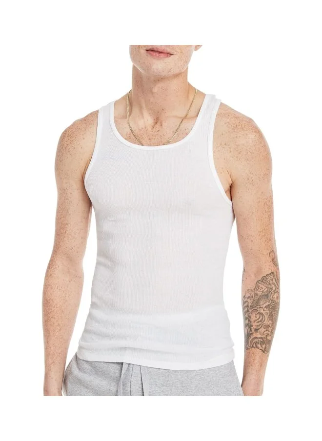 هينز Hanes White A Tanks 3 Pack L White