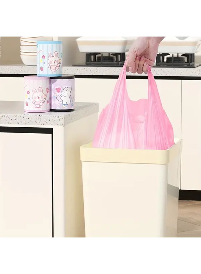 Pink Heavy Duty Trash Bags 100 Pcs Durable Heat Cold Resistant 22 05LB Max - Image 1