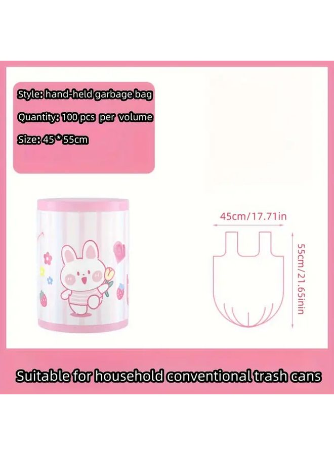 Pink Heavy Duty Trash Bags 100 Pcs Durable Heat Cold Resistant 22 05LB Max - Image 2