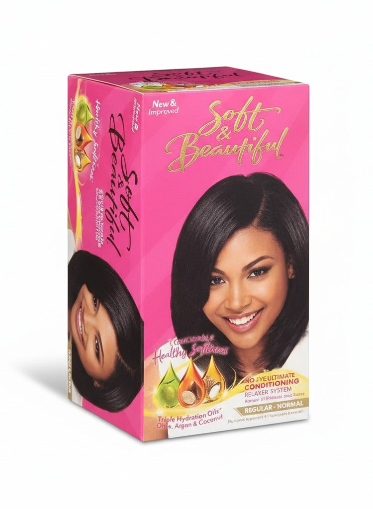 Soft & Beautiful - Safe Straightening Kit for African Hair with Olive Extract and Shea Butter - 500g - Image 1