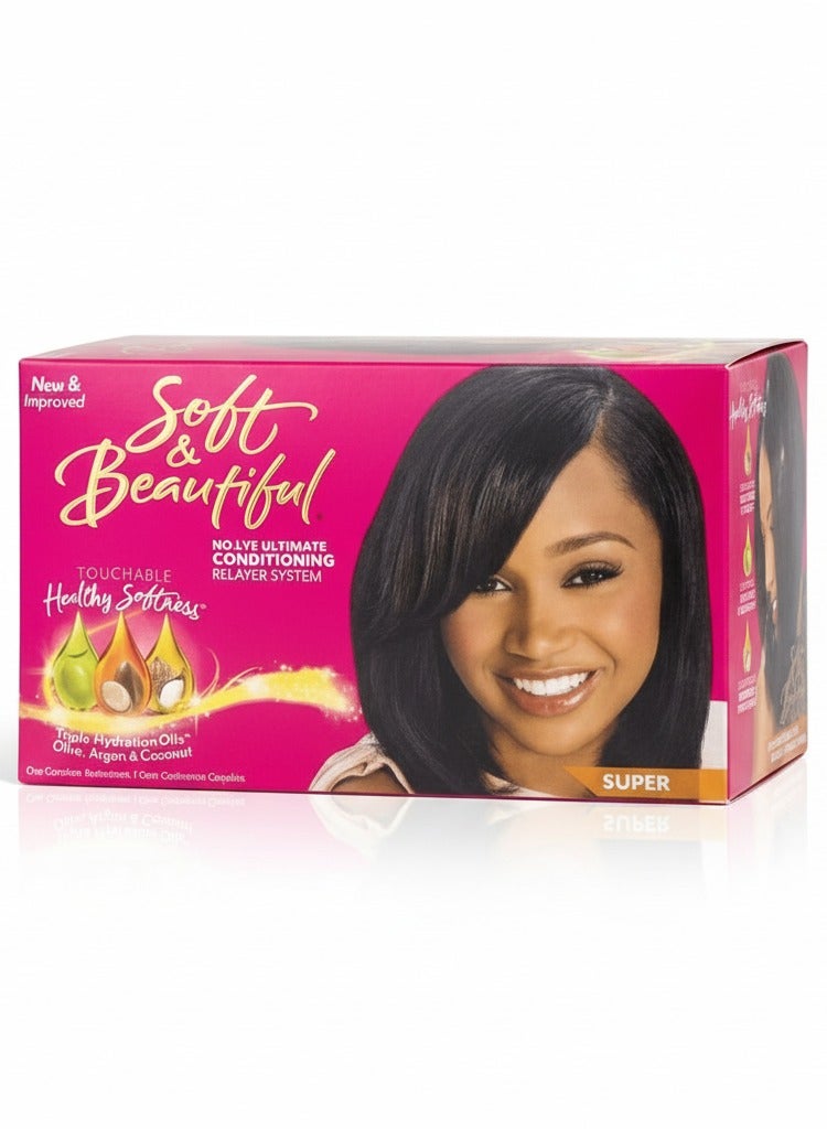 Soft & Beautiful - Safe Straightening Kit for African Hair with Olive Extract and Shea Butter - 500g - Image 2