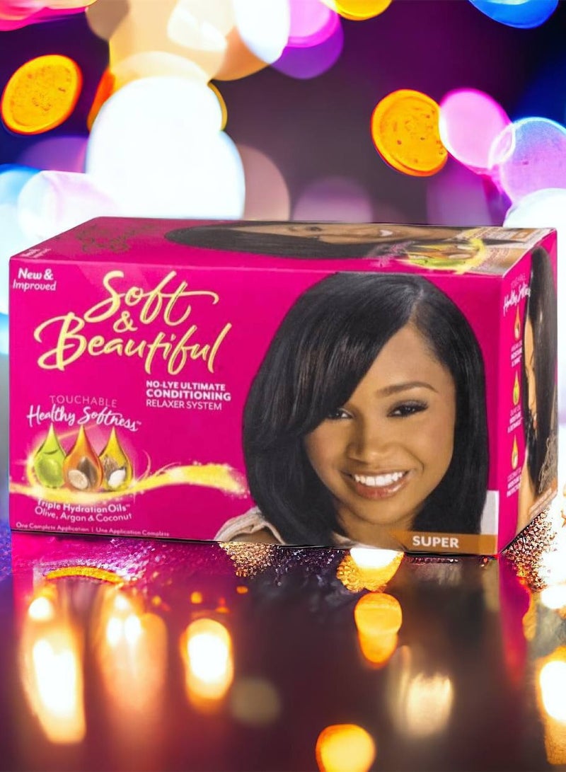 Soft & Beautiful - Safe Straightening Kit for African Hair with Olive Extract and Shea Butter - 500g - Image 3