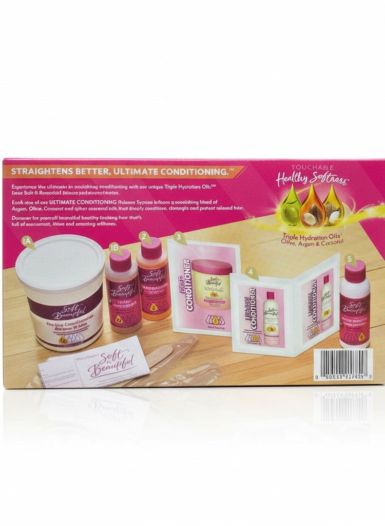 Soft & Beautiful - Safe Straightening Kit for African Hair with Olive Extract and Shea Butter - 500g - Image 4