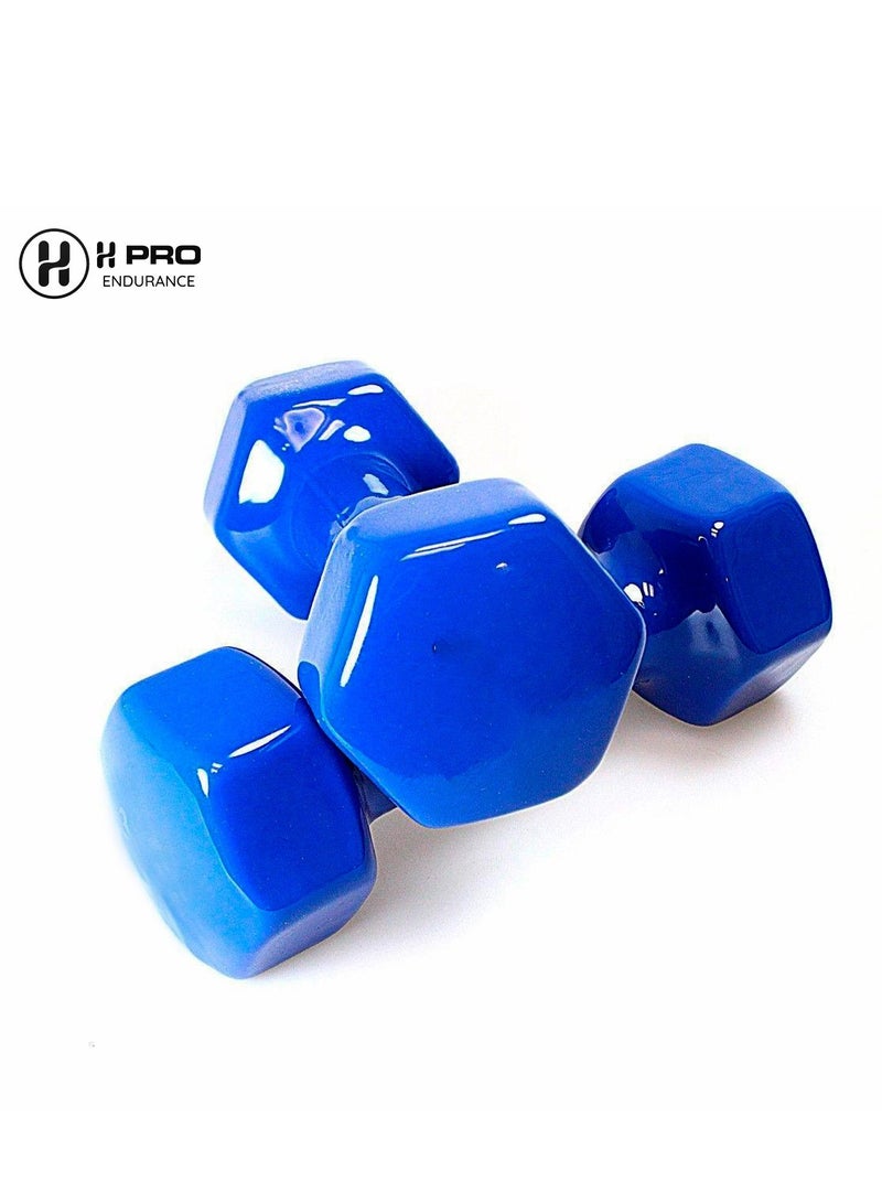 H Pro Dumbbell Weights| Unisex Adult Vinyl Coated Weights For Exercise & Fitness - Image 4