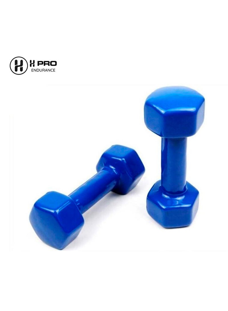 H Pro Dumbbell Weights| Unisex Adult Vinyl Coated Weights For Exercise & Fitness - Image 3