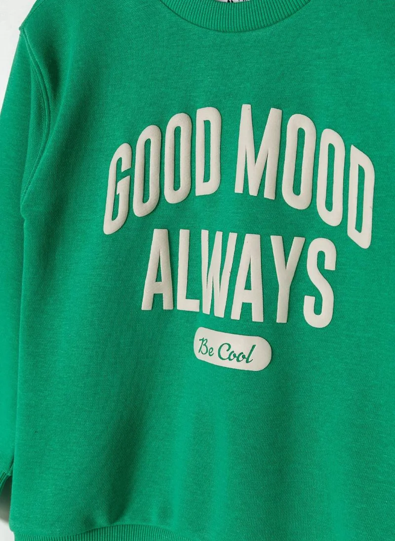 MINOTI Boys Crew Sweatshirt with Print