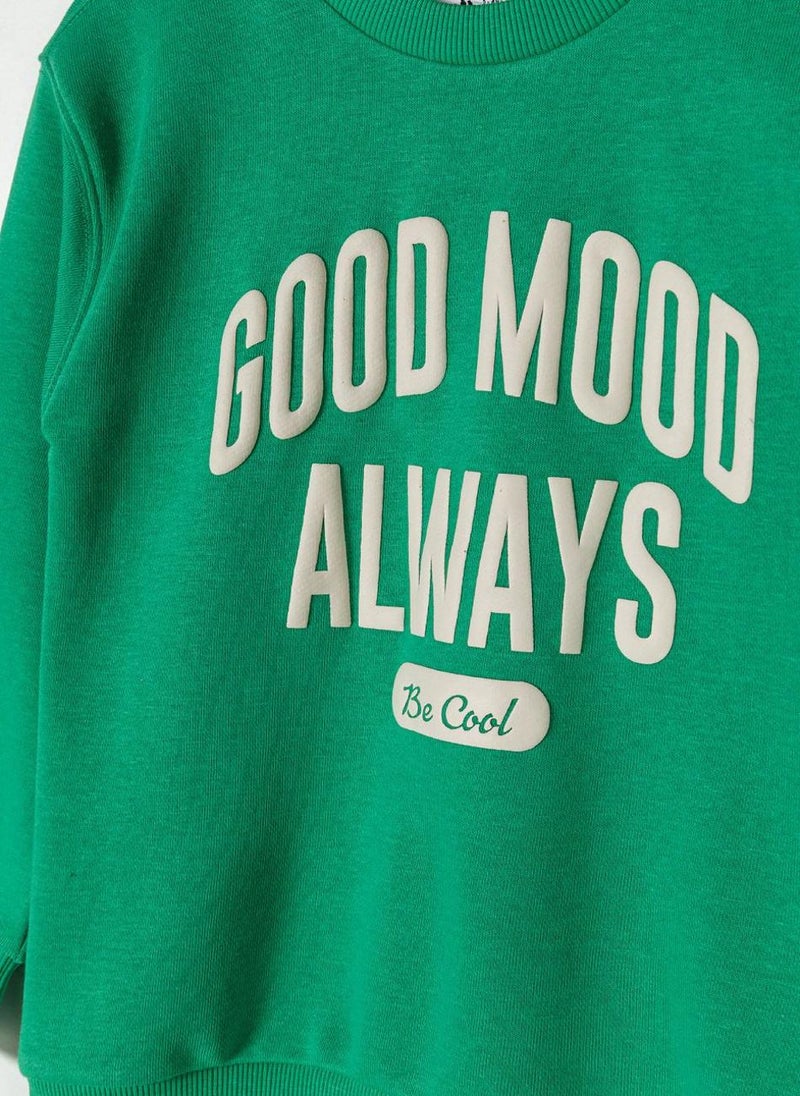 مينوتي سويت شيرت ولادي بفتحة رأس مستديرة وطبعة - Image 4