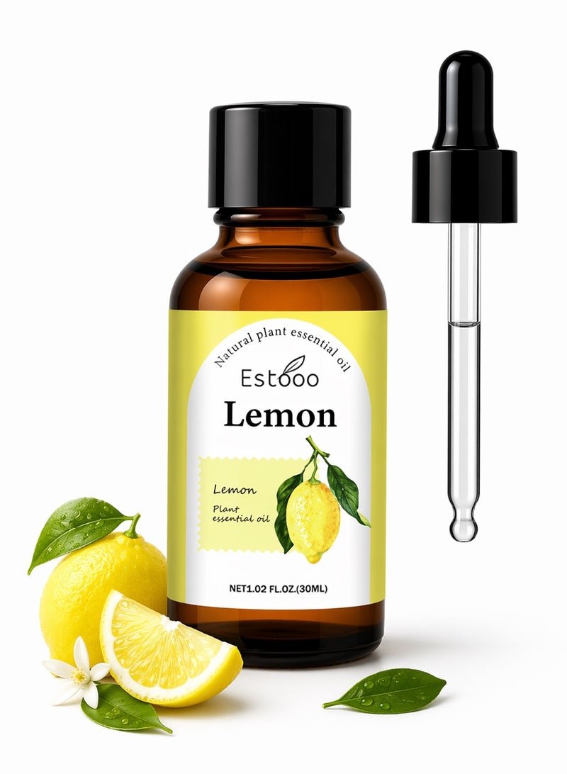 إستو زيت الليمون العطري 30 مل – زيت عطري مُقطر طبيعيًا برائحة حمضية منعشة ومشرقة لأجواء نظيفة ومنعشة - Image 1