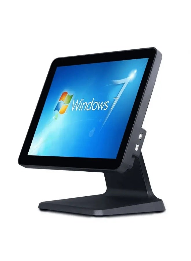FTTEGO All in One Touch POS System with High-Performance, 15.6" Display, Core i5 5th Gen Processor, 8GB RAM, 256GB SSD, Multi-OS Support, and Advanced Connectivity for Seamless Business Operation English black - Image 1