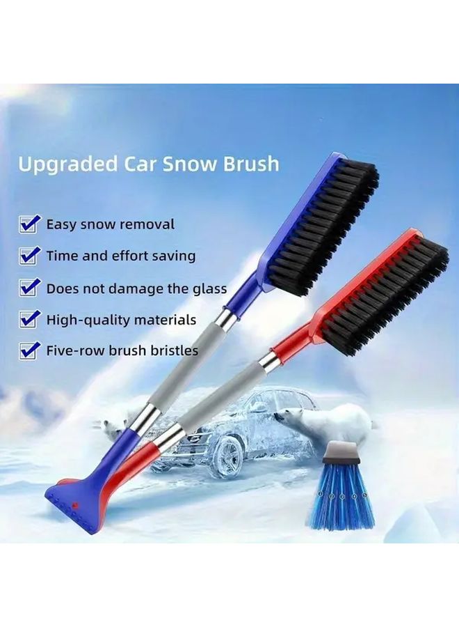 Blue 2 in 1 Heavy Duty Winter Snow Shovel Ice Chisel with Ergonomic Foam Handle - Image 5
