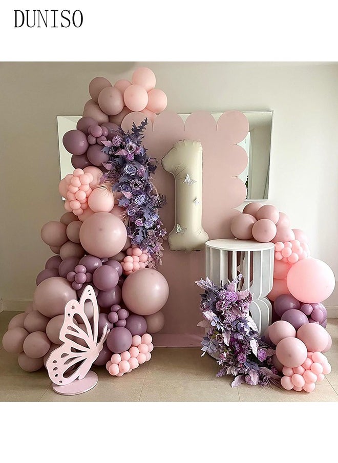 DUNISO Purple Butterfly Birthday Decorations for Adult and Kids Happy Birthday Party Decorations Happy Birthday Banner and Balloon Birthday Balloon Letters  - Image 5
