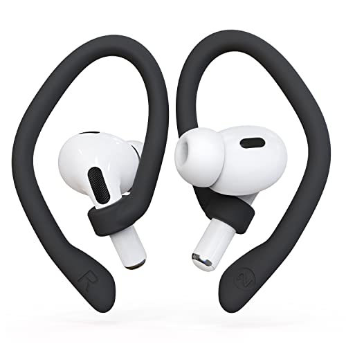 DamonLight Ear Hooks 2 Pairs for AirPods Pro 2 & 1, AirPods 4 & 3, Anti-Slip Comfortable Fit, Ergonomic Design, Accessories (Medium, Black) - Image 5