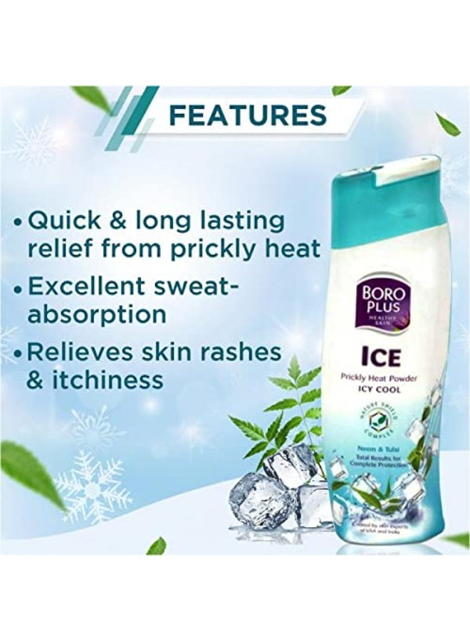 BoroPlus Talc Prickly Heat Ice Cool Powder, 185g - Image 2