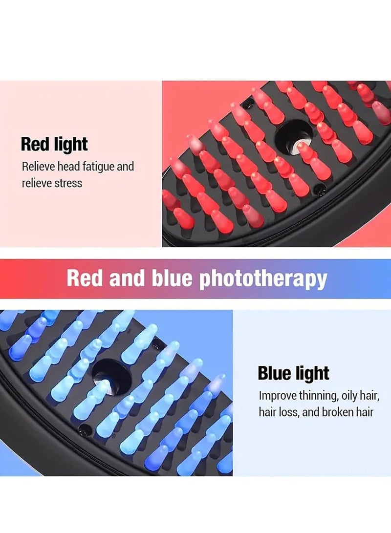 فرشاة ثيرابراش لنمو الشعر – فرشاة شعر كهربائية متعددة الوظائف مع بخاخ واهتزاز – تدليك لفروة الرأس وتحفيز نمو الشعر – فرشاة تصفيف شعر بالبخار - Image 4