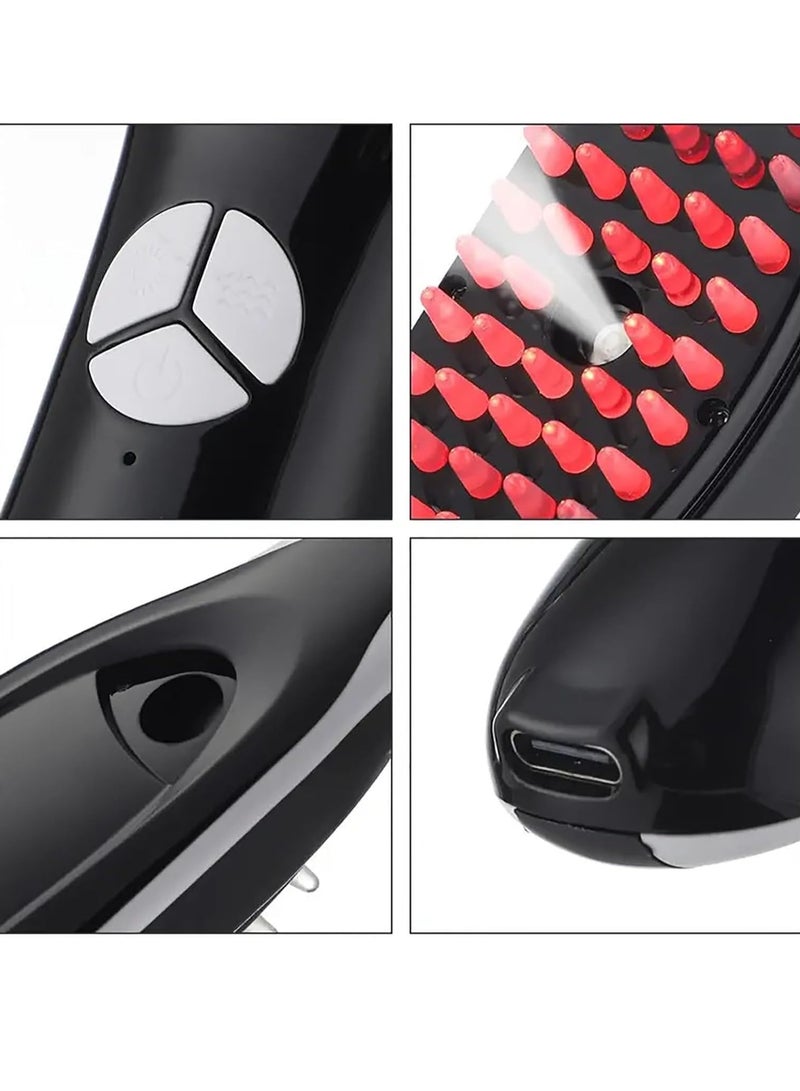 فرشاة ثيرابراش لنمو الشعر – فرشاة شعر كهربائية متعددة الوظائف مع بخاخ واهتزاز – تدليك لفروة الرأس وتحفيز نمو الشعر – فرشاة تصفيف شعر بالبخار - Image 2