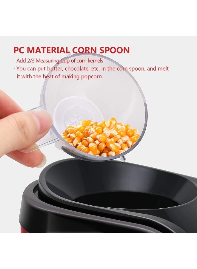 MOMENT Hot Air Popcorn Popper, Popcorn Machine, Healthy And Delicious Popcorn In Minutes, Fast And Easy-To-Use, Built-In Measuring Cup, For Kids Adults, Perfect For Party Birthday Gift - Image 3
