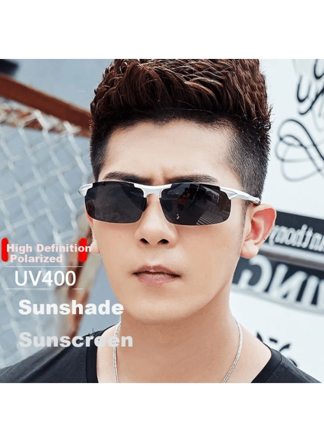 Lovedru Lafudelu Polarized Sungl For Men, Driving Gl, Sun Protection, Uv Protection, Uv400 Aluminum-magnesium Frame - Image 1
