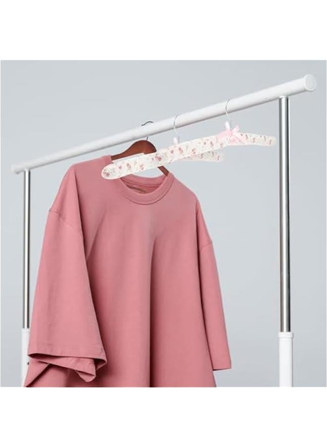 Arabest 5pcs Heavy Duty Fabric Padded Hangers for Clothing - No Slip Foam Padded Dress Hangers - Non Bump Clothes Hangers  - Image 2