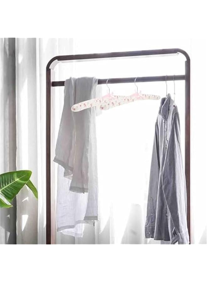 Arabest 5pcs Heavy Duty Fabric Padded Hangers for Clothing - No Slip Foam Padded Dress Hangers - Non Bump Clothes Hangers  - Image 3
