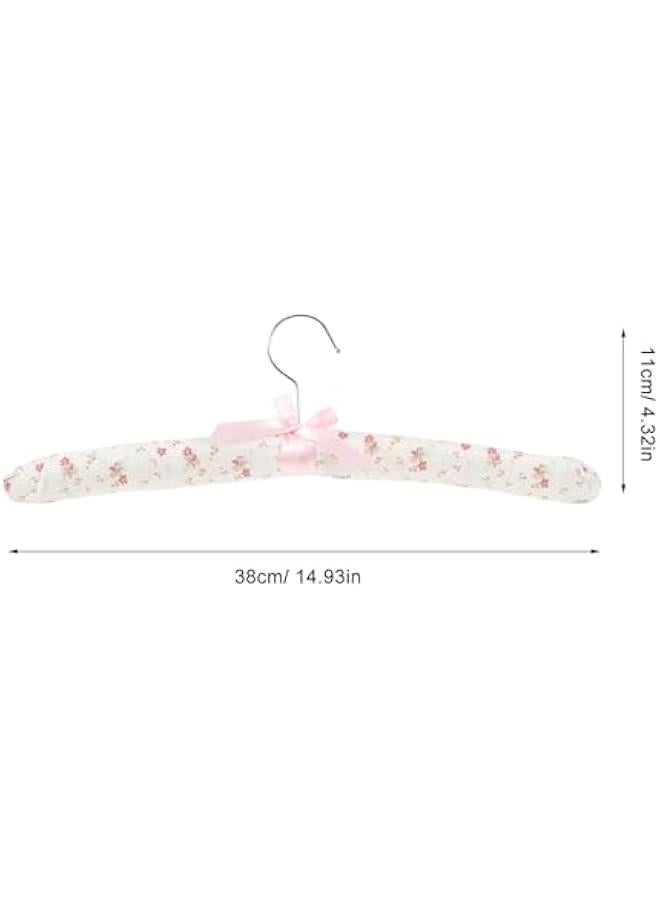 Arabest 5pcs Heavy Duty Fabric Padded Hangers for Clothing - No Slip Foam Padded Dress Hangers - Non Bump Clothes Hangers  - Image 4