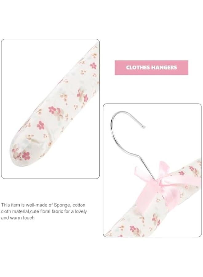 Arabest 5pcs Heavy Duty Fabric Padded Hangers for Clothing - No Slip Foam Padded Dress Hangers - Non Bump Clothes Hangers  - Image 5