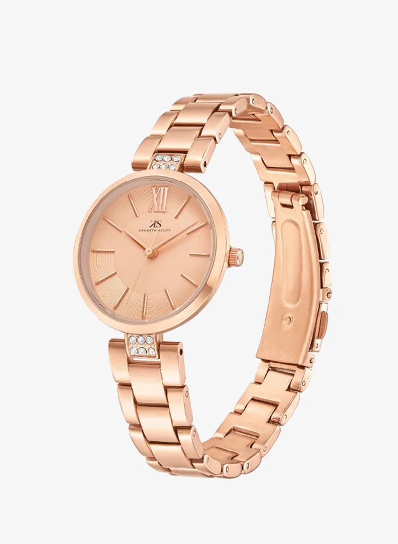 KENNETH SCOTT Women's Stainless Steel Analog Watch K23533-RBKK - 30 mm