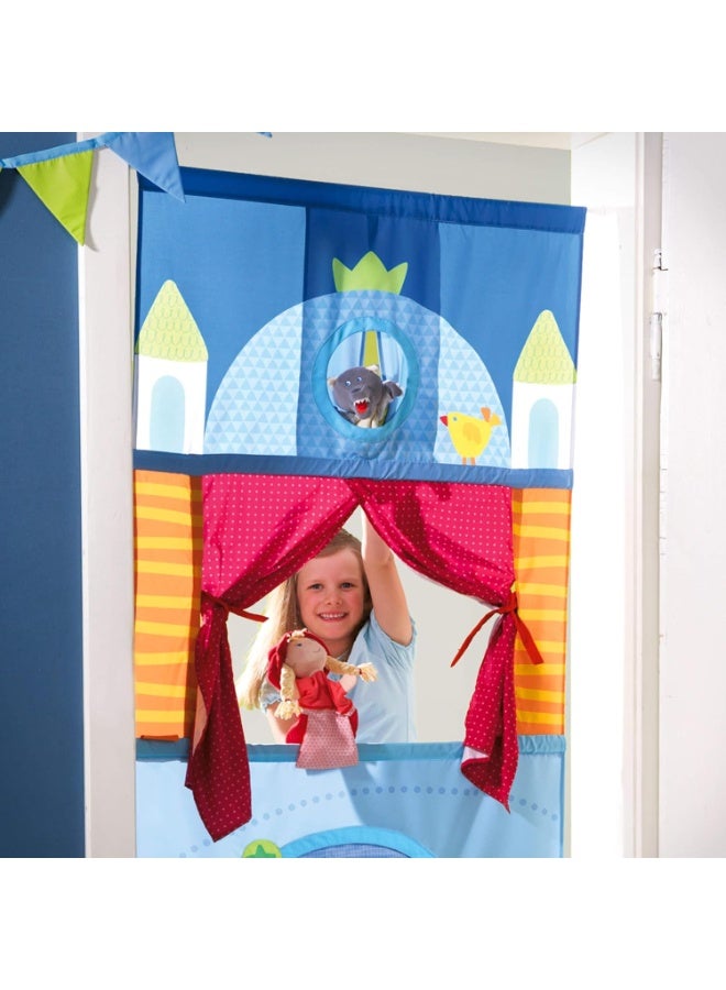 هابا مسرح عرائس HABA Doorway - موفر للمساحة مع قضيب قابل للتعديل: مثالي للعب التظاهري، ودمى اليد، والأنشطة التعليمية للأطفال، وألعاب الأطفال الصغار - Image 3