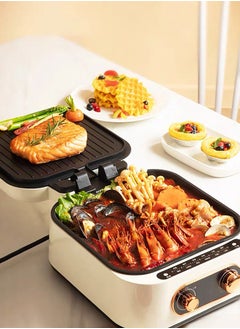 LAC LAICHY Deep and high 2.8L large capacity electric baking tray and cooking machine, 1800W, 10 in 1 multifunctional, frying, baking, boiling, steaming,barbecue,roasting  - Image 2
