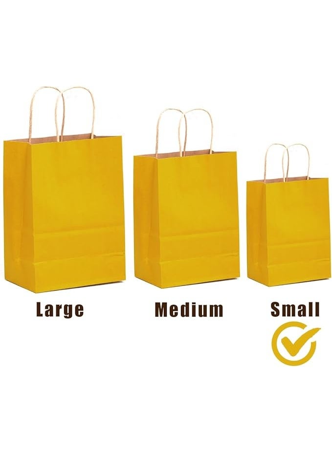 ENJOYLEX 32Pcs Kraft Paper Bags with Handles - 16 Different Color Shopping Gift Bags - 21x15x8cm -8.3x6x3Inch Small Size - Image 5