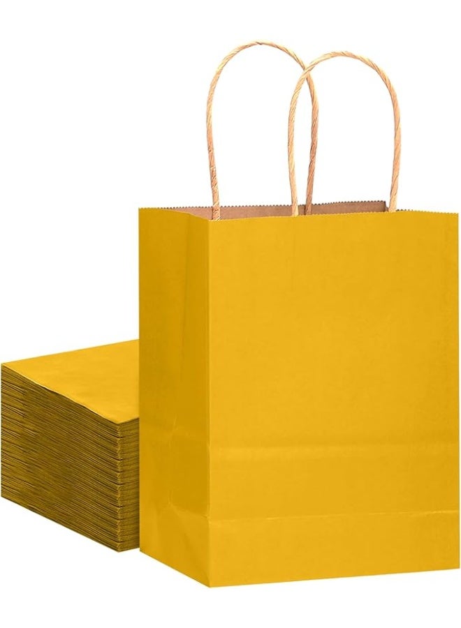 ENJOYLEX 32Pcs Kraft Paper Bags with Handles - 16 Different Color Shopping Gift Bags - 21x15x8cm -8.3x6x3Inch Small Size - Image 1