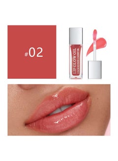 Marine Forest Hydrating Lip Glow Oil Plumping Lip Gloss Transparent Lip Oil Tinted For Lip Care And Dry Lips Non Sticky Shiny And Moisturizing (02)  - Image 3