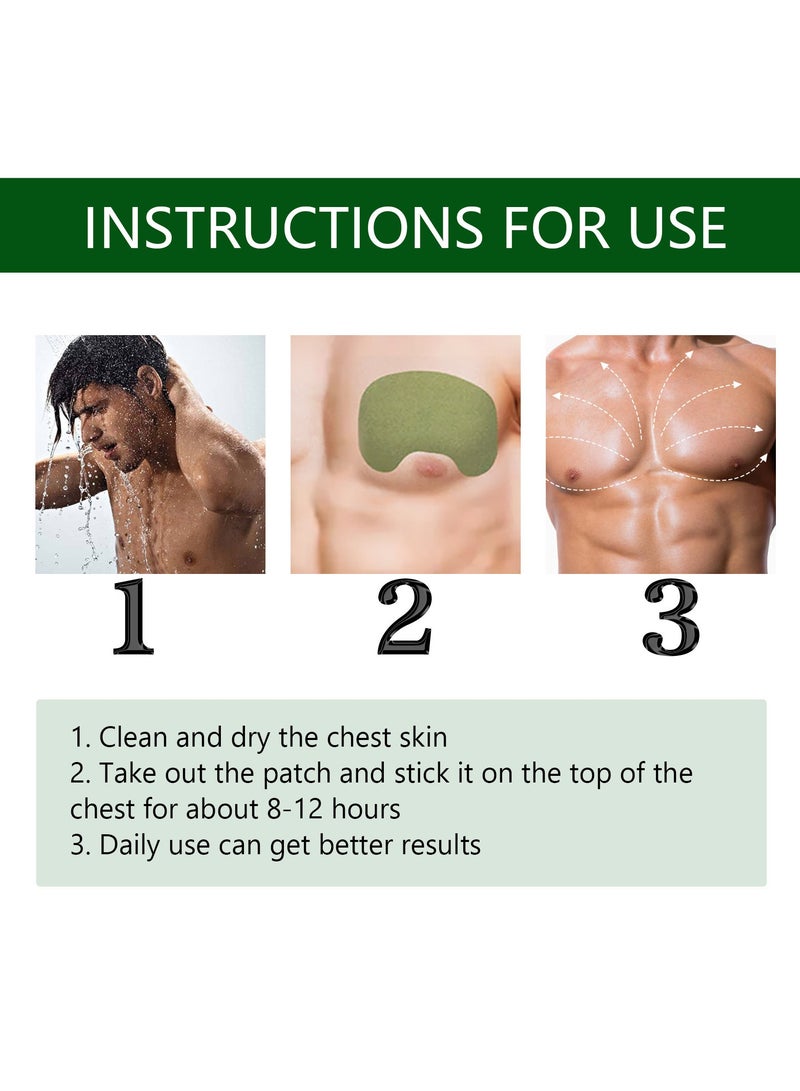 EELHOE Gynecomastia Compress Patch - Ginger Cream for Men, Tightening and Sculpting Chest Muscles with Natural Ingredients (12 Pcs) - Image 2