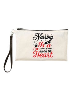 PRINTSHOP4ME Nurse Appreciation Gift - Cosmetic Bag - Multi Purpose Full Zipper Pouch with Funny Designs Print - Nursing Supplies and Practitioner Gifts - Survival kit (Design 10)  - Image 1