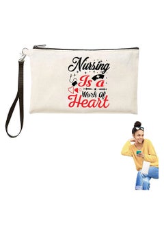 PRINTSHOP4ME Nurse Appreciation Gift - Cosmetic Bag - Multi Purpose Full Zipper Pouch with Funny Designs Print - Nursing Supplies and Practitioner Gifts - Survival kit (Design 10)  - Image 5