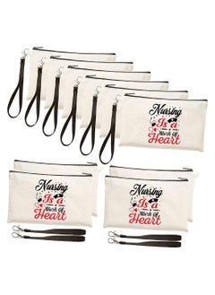 PRINTSHOP4ME Nurse Appreciation Gift - Cosmetic Bag - Multi Purpose Full Zipper Pouch with Funny Designs Print - Nursing Supplies and Practitioner Gifts - Survival kit (Design 10)  - Image 2