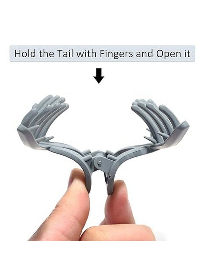 Fiable Collection 4 pcs T-shape Large Hair Claw Clips for Women - Image 3