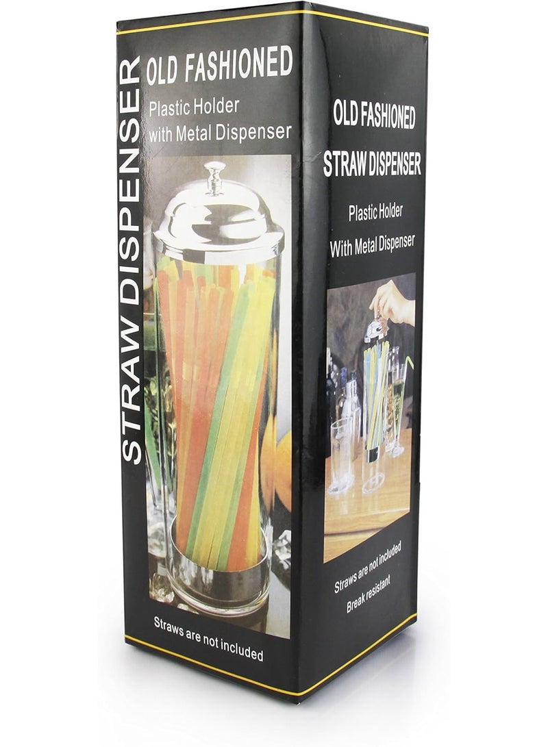 New Star Foodservice 26641 Stainless Steel Straw Dispenser, 3.5-Inch by 10.6-Inch, Clear - Image 3