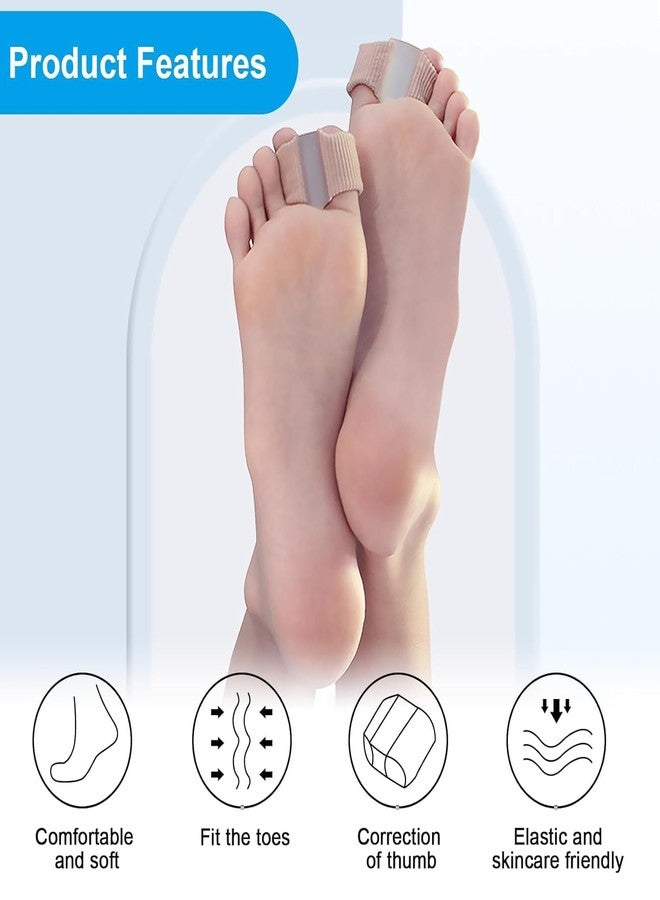 ZURATO Gel Toe Separators for Bunions - Breathable Fabric Toe Spacers with Gel Lining for Bunion Pain Relief & Hammer Toe Correction - Two-Loop Design for Men & Women (1, L) - Image 5