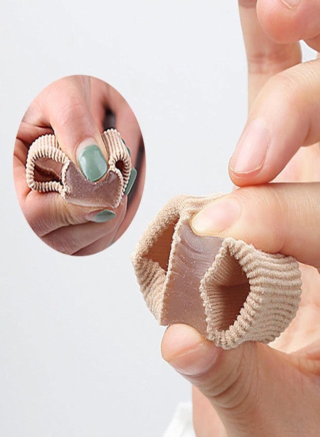 ZURATO Gel Toe Separators for Bunions - Breathable Fabric Toe Spacers with Gel Lining for Bunion Pain Relief & Hammer Toe Correction - Two-Loop Design for Men & Women (1, L) - Image 3