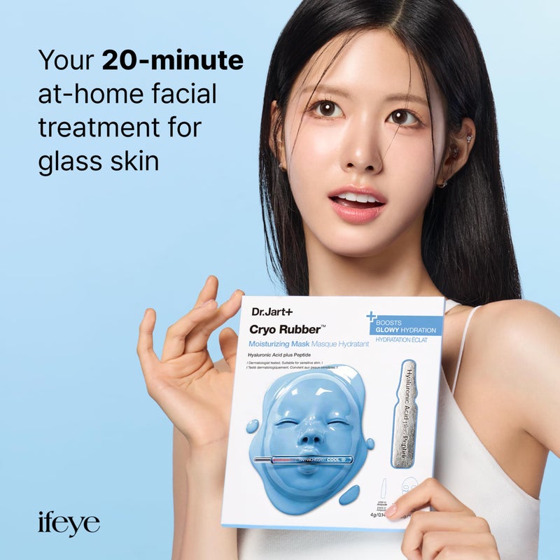 Dr.Jart+ Cryo Rubber Moisturizing and Cooling Korean Face Mask with Hyaluronic Acid and Peptides| Korean Skin Care - Image 5