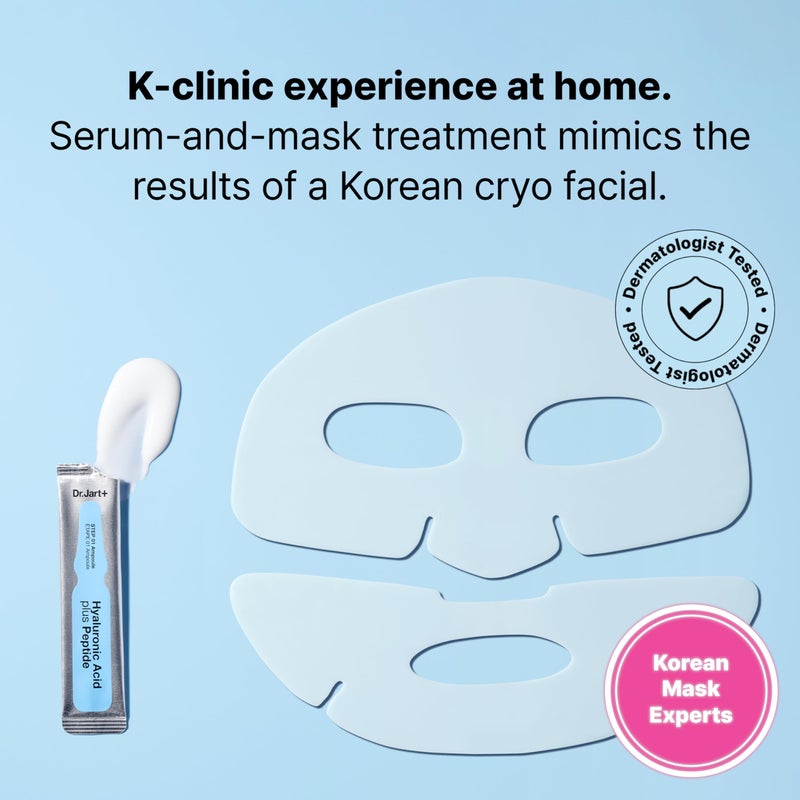 Dr.Jart+ Cryo Rubber Moisturizing and Cooling Korean Face Mask with Hyaluronic Acid and Peptides| Korean Skin Care - Image 2